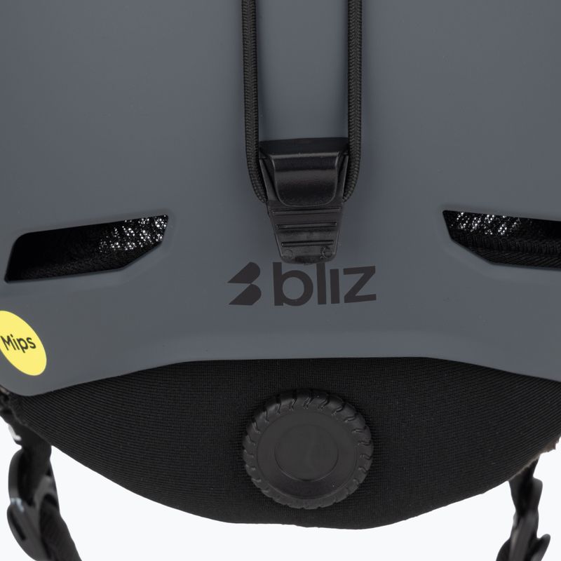 Шолом лижний Bliz S003 MIPS matte grey 7