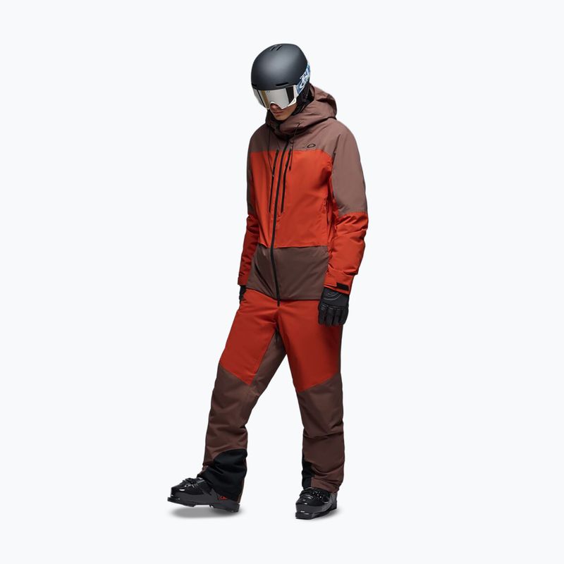 Куртка лижна чоловіча Oakley Canopy Pro Insulated dark umber/flame red 2