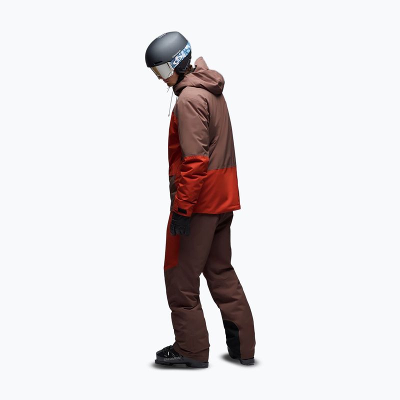 Штани лижні чоловічі Oakley Canopy Pro Insulated Dark Umber/Flame Red 3
