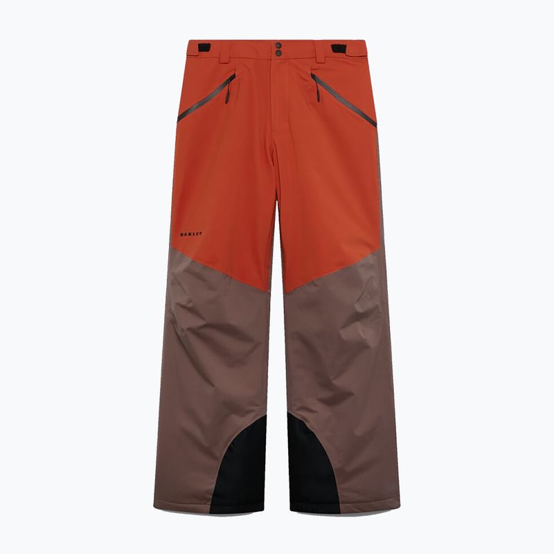 Штани лижні чоловічі Oakley Canopy Pro Insulated Dark Umber/Flame Red 6