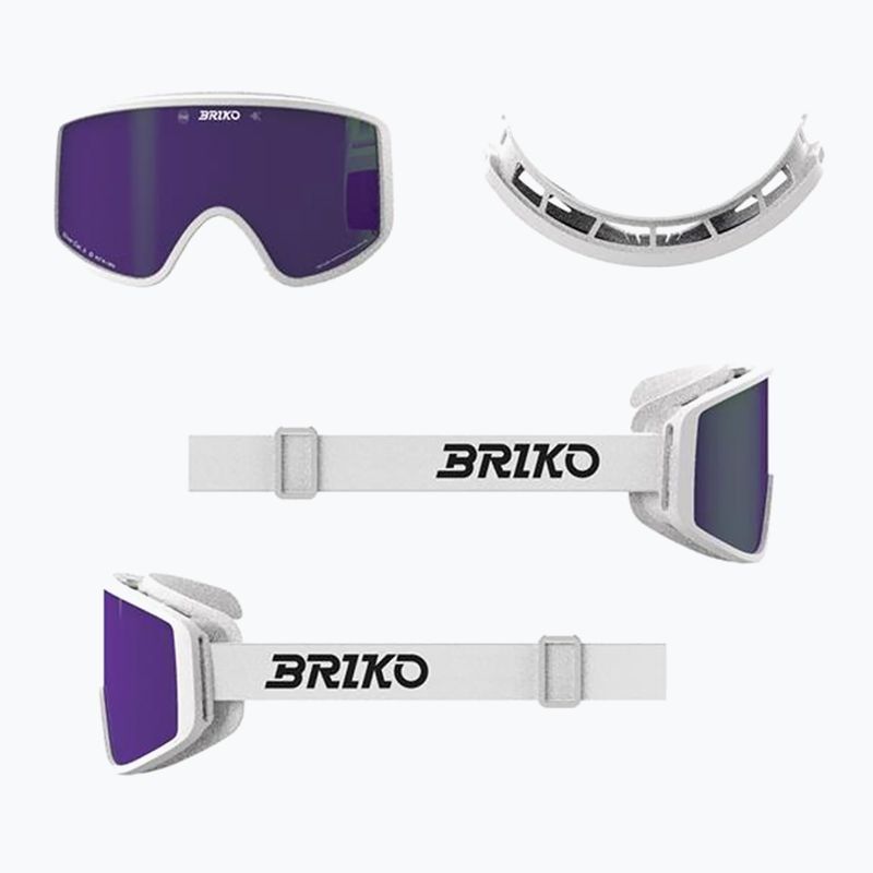 Окуляри гірськолижні Briko Pulse white/purple 5