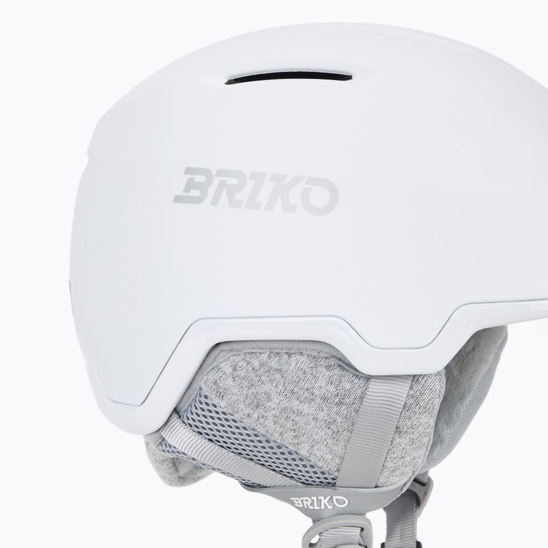 Лижний шолом Briko Yuki matt shiny white/silver 7
