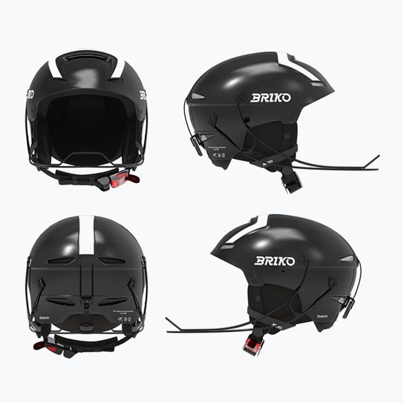 Шолом гірськолижний Briko Slalom Epp 2.0 shiny black/white 10