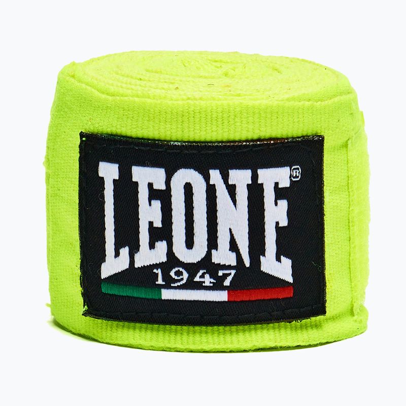 Бинти боксерські Leone 1947 Hand Wraps 350 см giallo fluo/fluo yellow 2