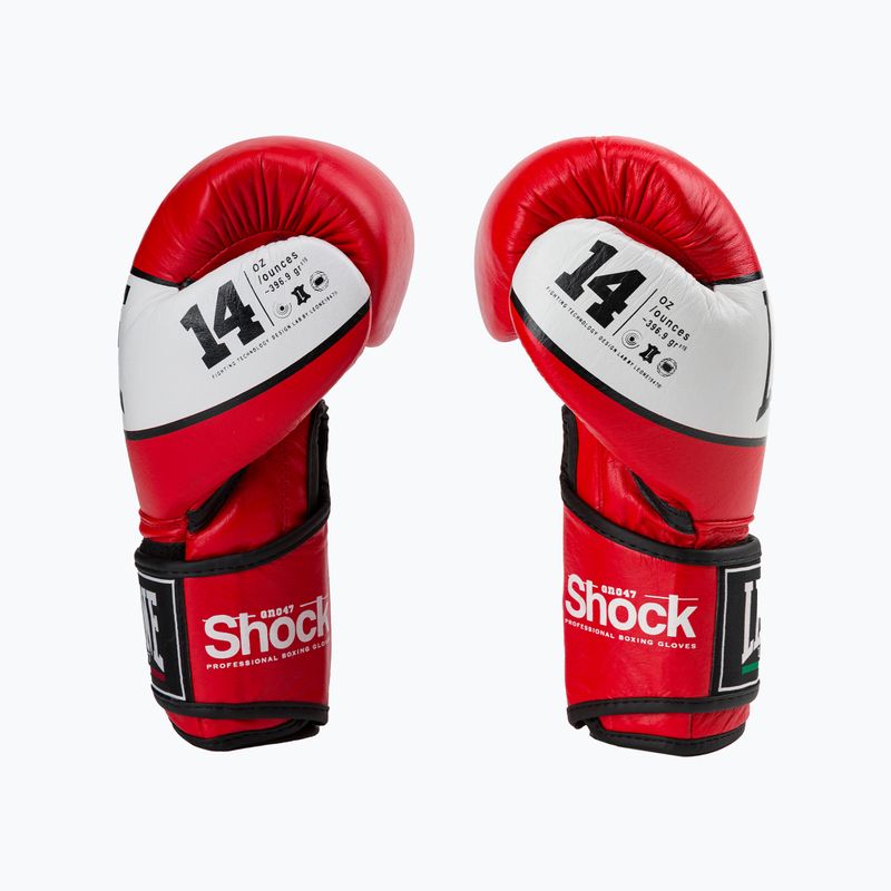Рукавиці воксерські LEONE Shock червоні GN047 4