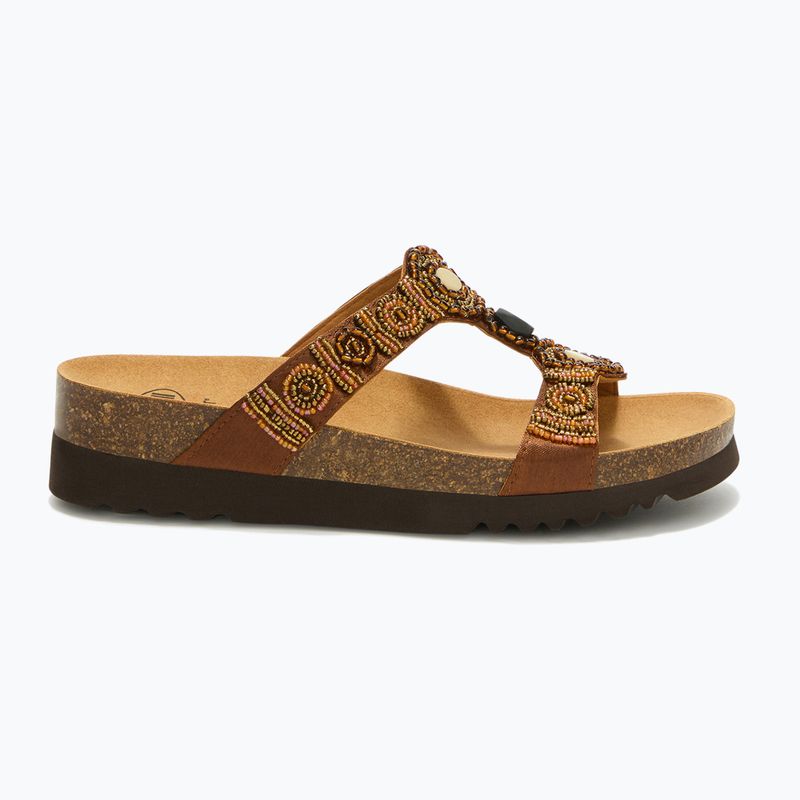 Жіночі шльопанці Scholl New Bogota Wedge Med cognac/multi 2