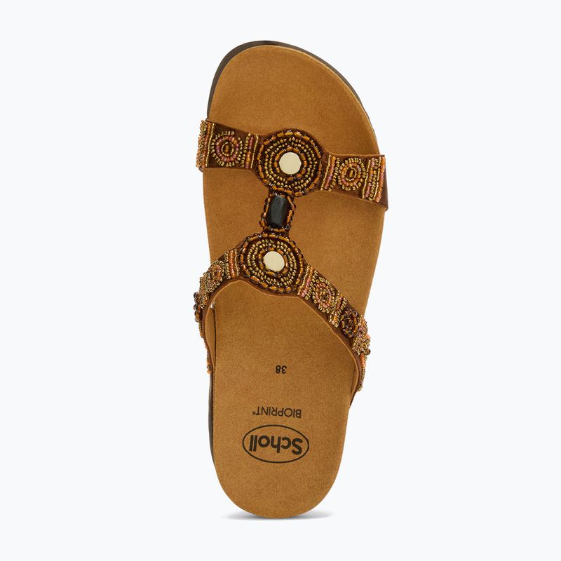 Жіночі шльопанці Scholl New Bogota Wedge Med cognac/multi 4