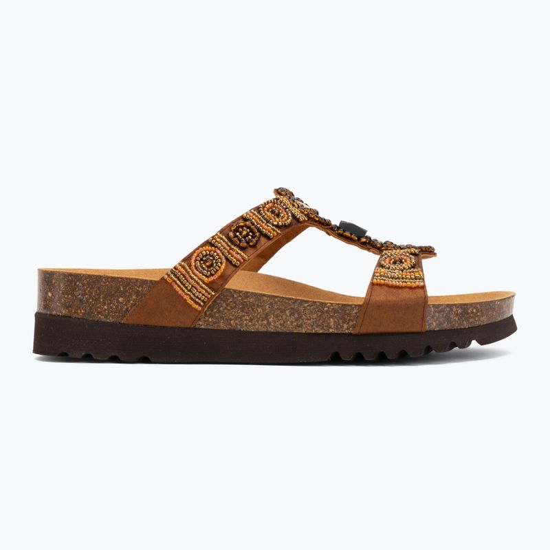 Жіночі шльопанці Scholl New Bogota Wedge Med cognac/multi 2