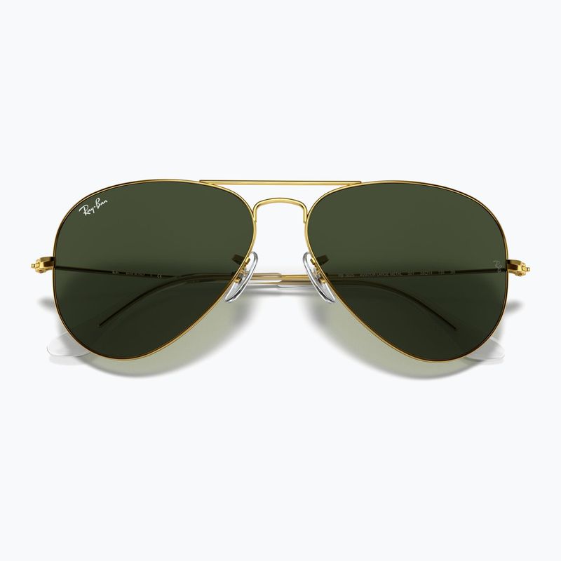 Окуляри сонцезахисні Ray-Ban Aviator Classic arista gold/green g-15 3