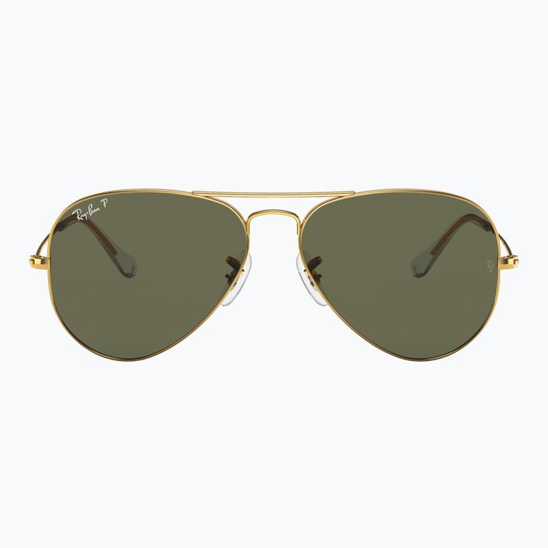Окуляри сонцезахисні Ray-Ban Aviator Classic arista gold/green g-15 polarized 2