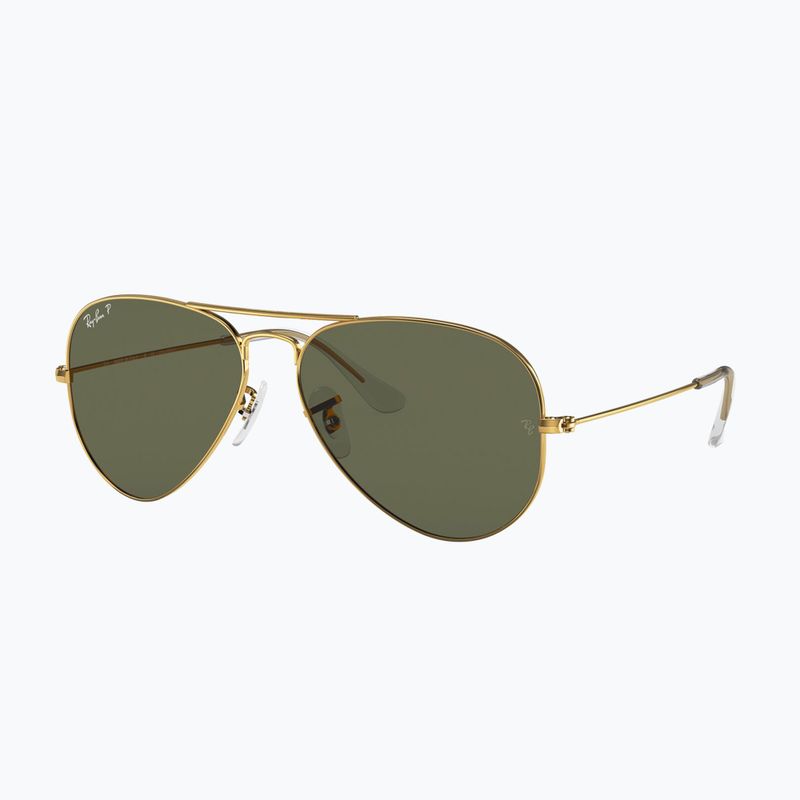 Окуляри сонцезахисні Ray-Ban Aviator Classic arista gold/green g-15 polarized 4