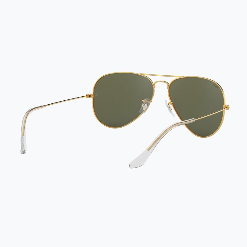 Окуляри сонцезахисні Ray-Ban Aviator Classic arista gold/green g-15 polarized 6