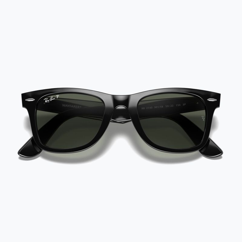Окуляри сонцезахисні Ray-Ban Wayfarer Classic black/green polarized 3