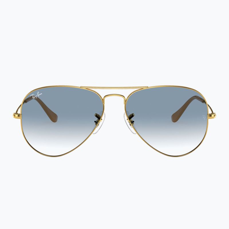 Окуляри сонцезахисні Ray-Ban Aviator Classic arista gold/light blue 2