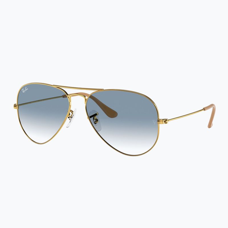 Окуляри сонцезахисні Ray-Ban Aviator Classic arista gold/light blue 4