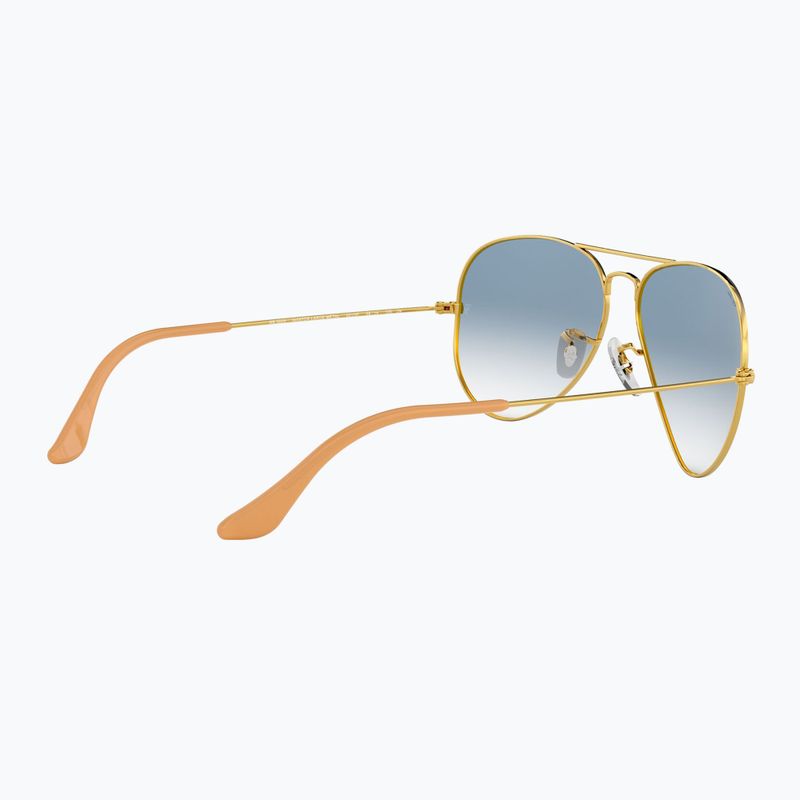Окуляри сонцезахисні Ray-Ban Aviator Classic arista gold/light blue 6