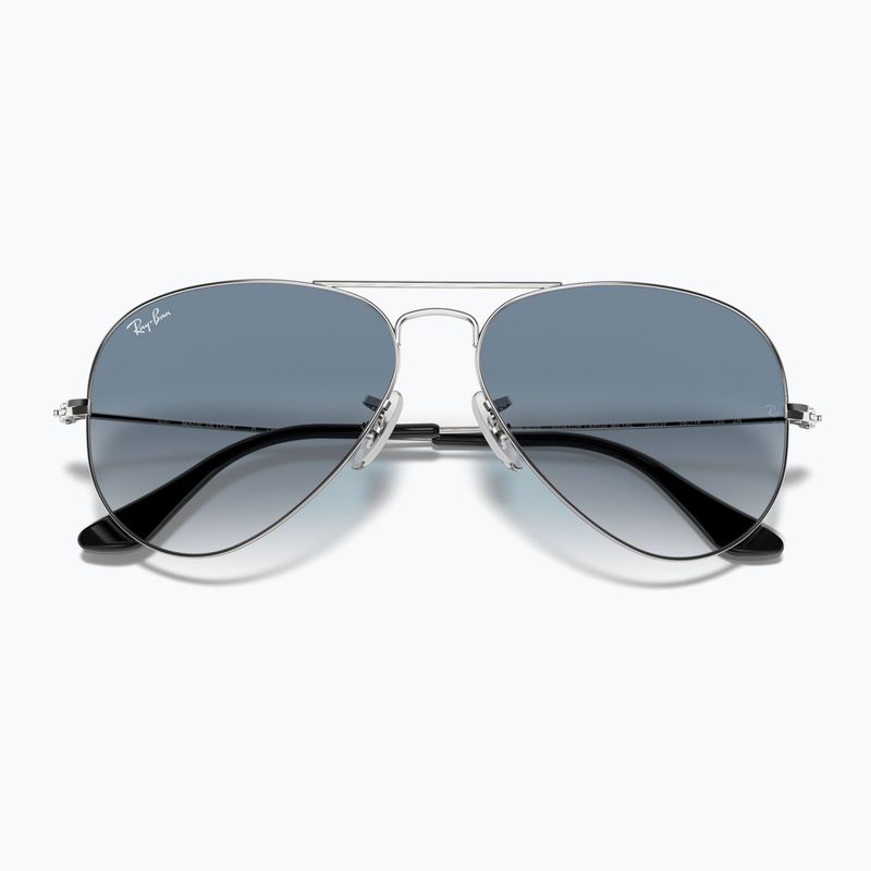 Окуляри сонцезахисні Ray-Ban Aviator Classic silver/light blue 3