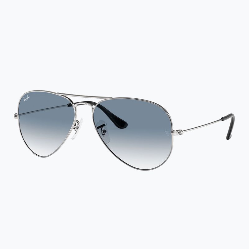 Окуляри сонцезахисні Ray-Ban Aviator Classic silver/light blue 4