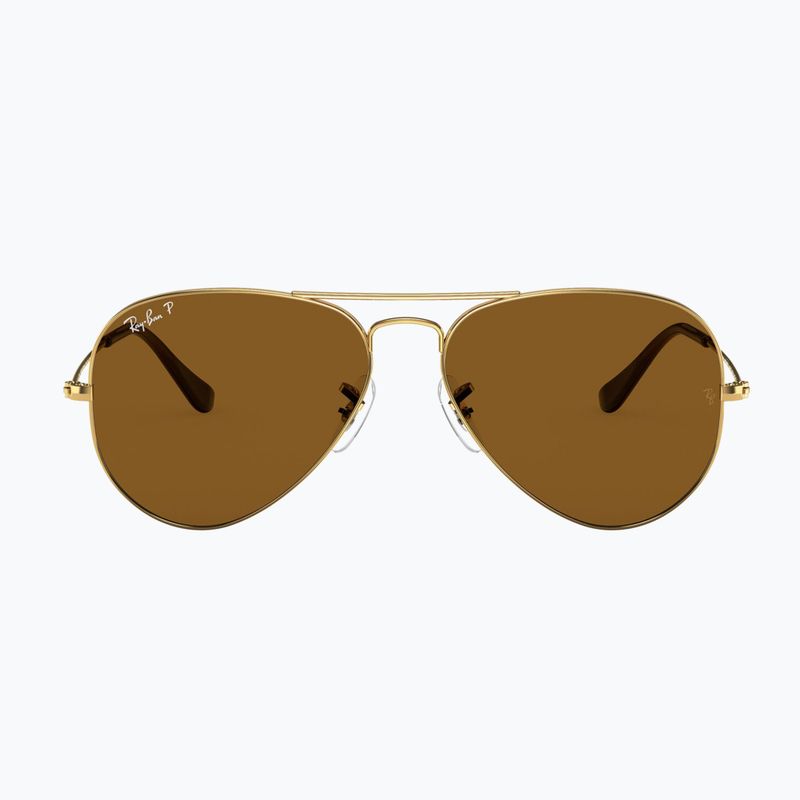 Сонцезахисні окуляри Ray-Ban Aviator Classic arista gold/brown polarized 2