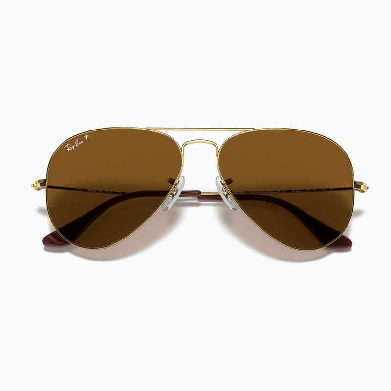 Сонцезахисні окуляри Ray-Ban Aviator Classic arista gold/brown polarized 3