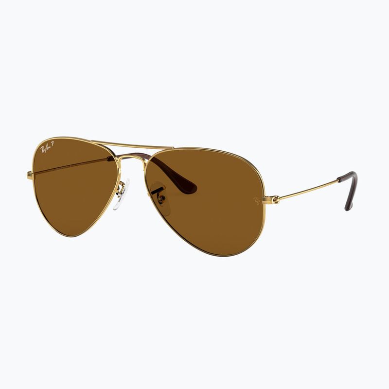 Сонцезахисні окуляри Ray-Ban Aviator Classic arista gold/brown polarized 4