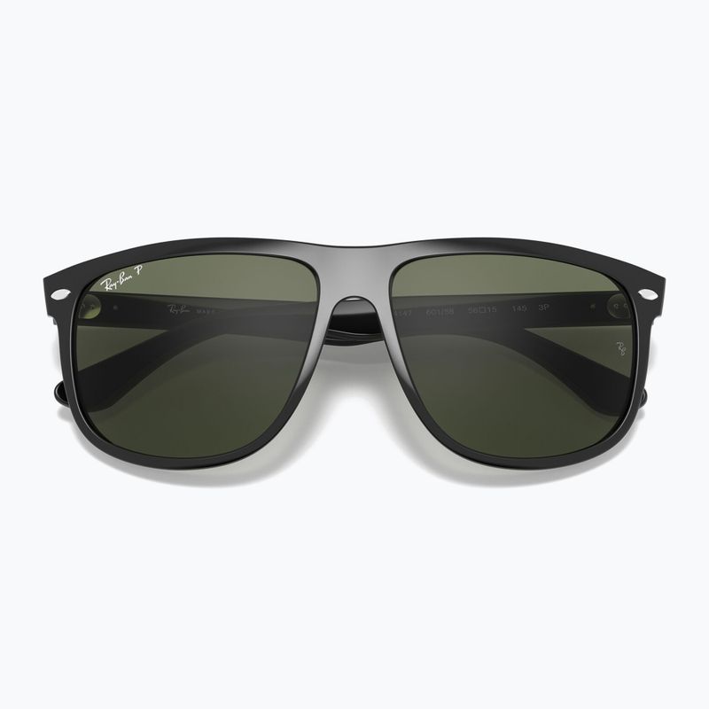 Окуляри сонцезахисні Ray-Ban Boyfriend black/dark green polarized 3
