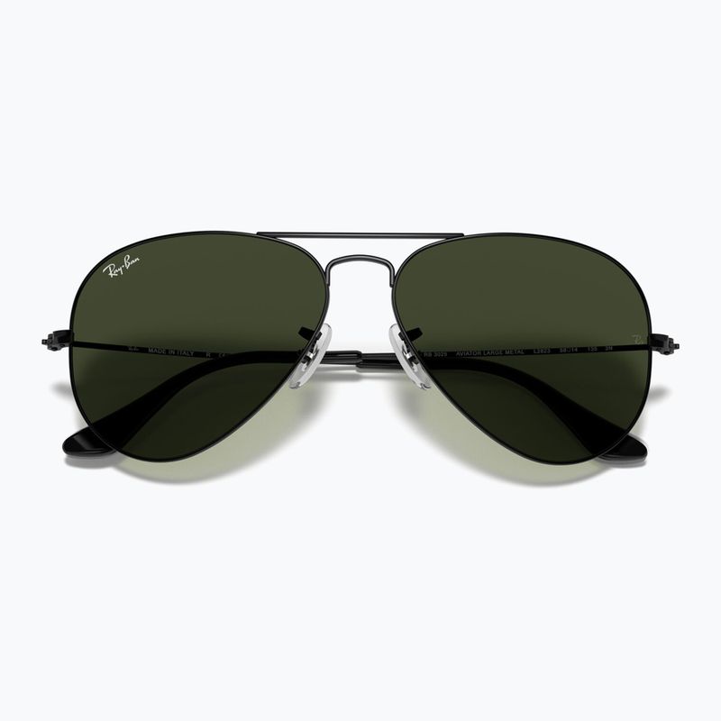 Окуляри сонцезахисні Ray-Ban Aviator Classic black/green g-15 3