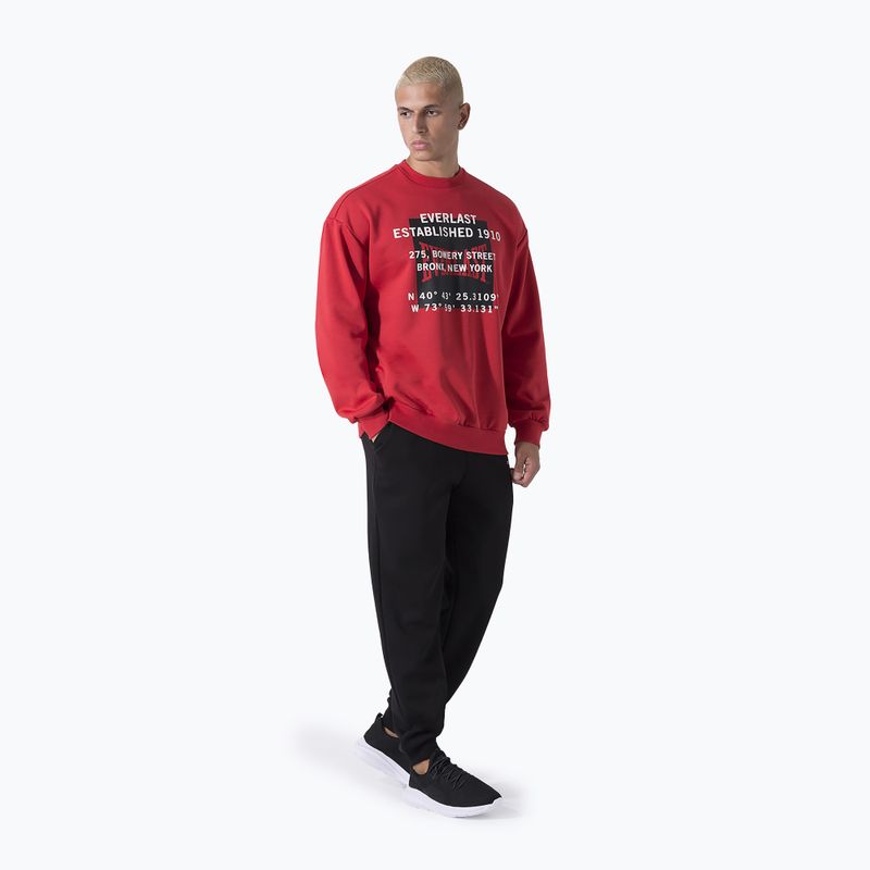 Кофта чоловіча Everlast Streetwear Crewneck red/black 2