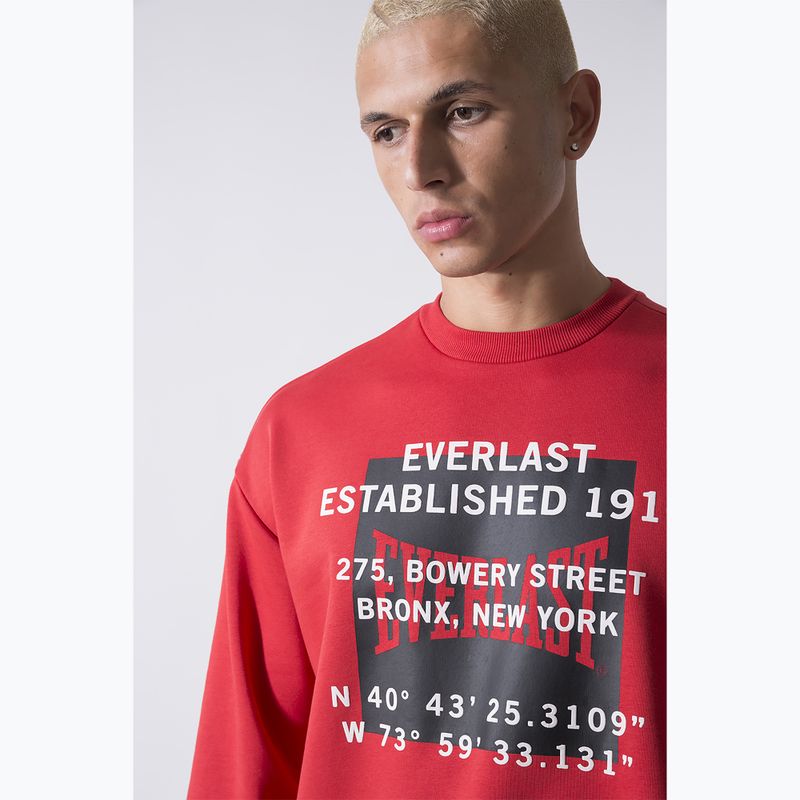 Кофта чоловіча Everlast Streetwear Crewneck red/black 4