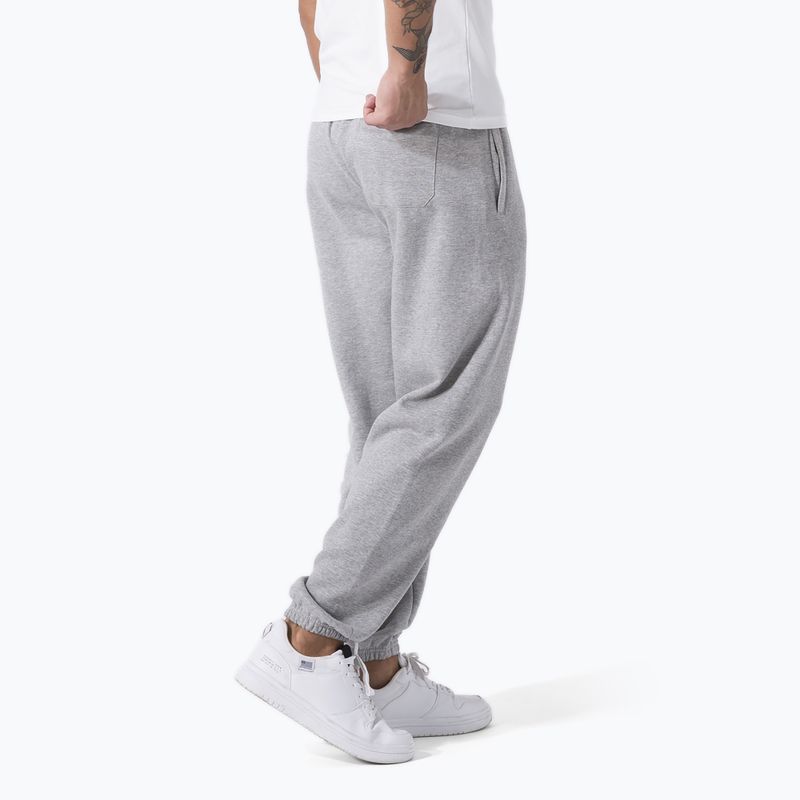 Штани для тренувань чоловічі Everlast Exclusive grey/melange 3