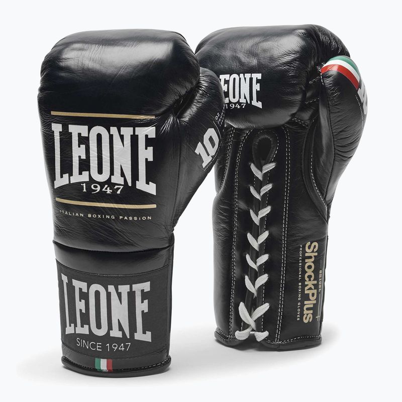 Рукавиці боксерські LEONE 1947 Shock Plus black
