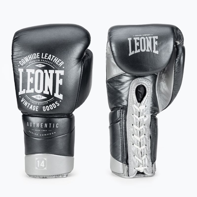 Рукавиці боксерські LEONE 1947 Authentic 2 slate grey