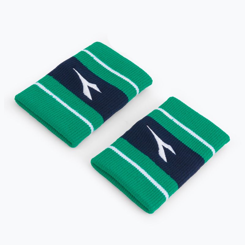 Напульсники Diadora Wristbands Wide Logo 2 шт. зелені DD-103.179117-70134