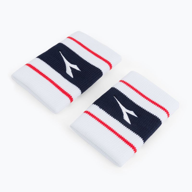 Напульсники Diadora Wristbands Wide Logo 2 шт. білі DD-103.179117-20002