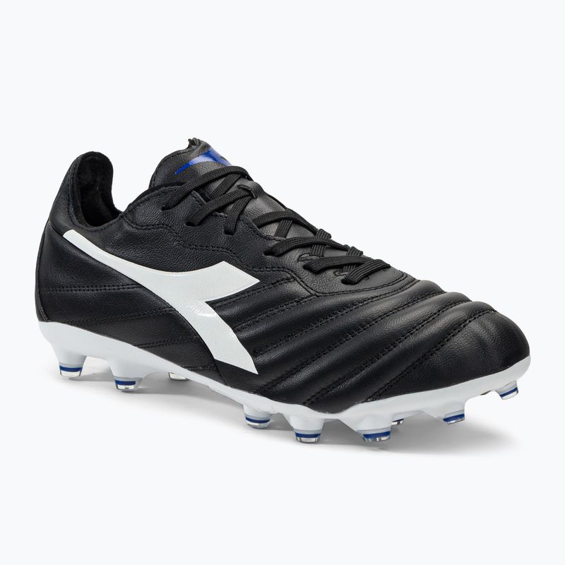 Футбольні бутси чоловічі Diadora Brasil Elite 2 LT LP12 чорно-білі DD-101.179061-D0214-40
