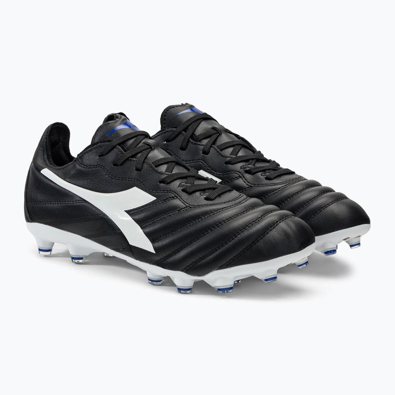 Футбольні бутси чоловічі Diadora Brasil Elite 2 LT LP12 чорно-білі DD-101.179061-D0214-40 4