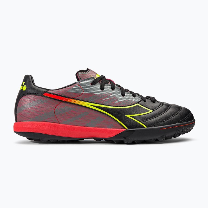 Футбольні бутси чоловічі Diadora Brasil Elite Veloce R TFR чорно-червоні DD-101.179182-D0136-40 2