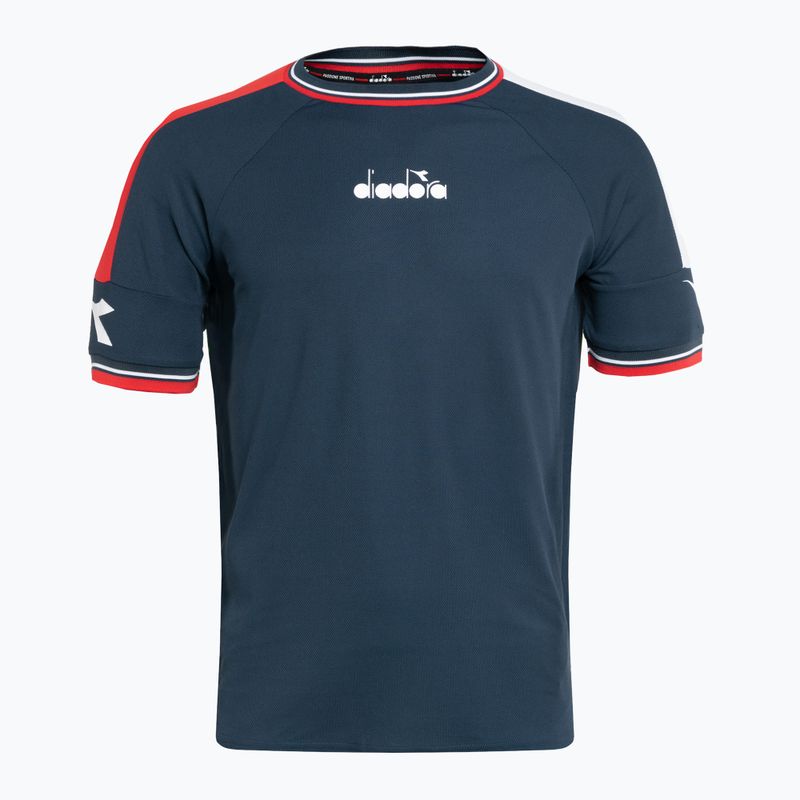 Футболка тенісна чоловіча Diadora Icon SS TS блакитна DD-102.179126-60063