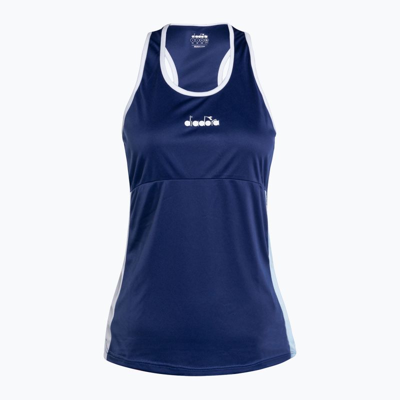 Футболка тенісна жіноча Diadora Core Tank блакитна DD-102.179174-60013