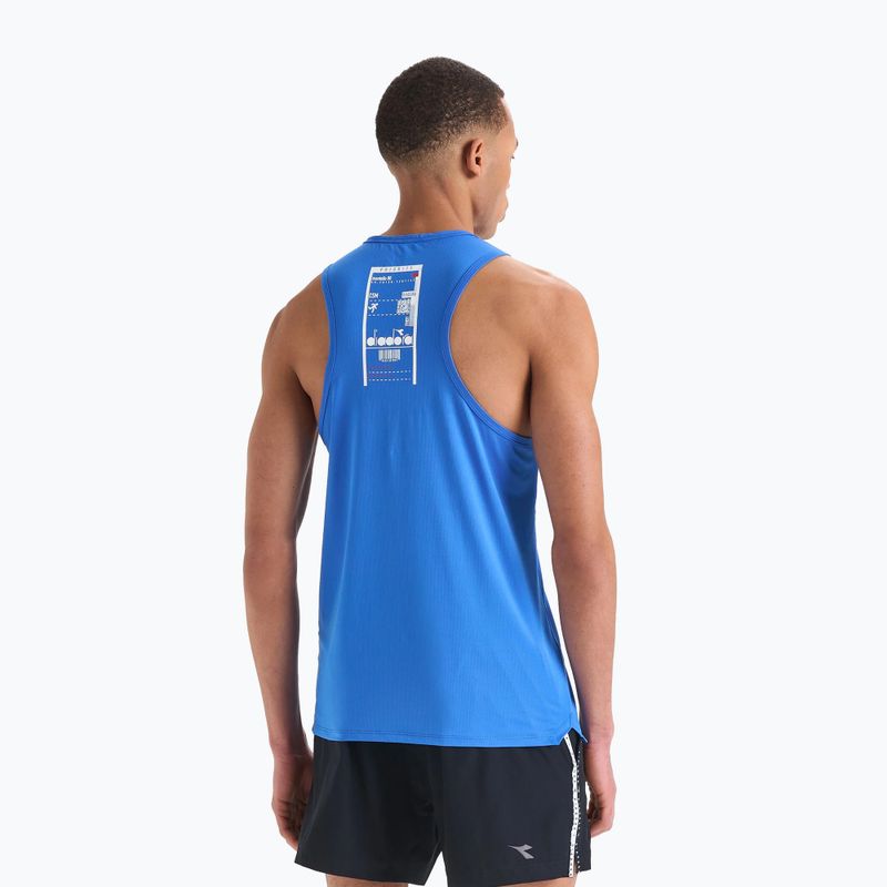 Футболка для бігу чоловіча Diadora Super Light Tank Be One блакитна DD-102.179161-65045-S 3