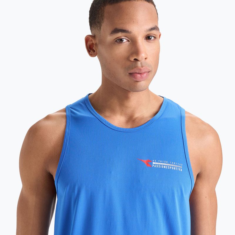 Футболка для бігу чоловіча Diadora Super Light Tank Be One блакитна DD-102.179161-65045-S 4