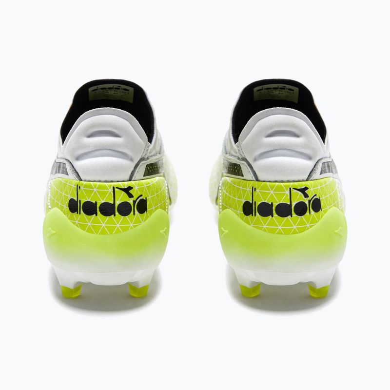 Чоловічі футбольні бутси Diadora Brasil Elite Tech GR LPX білі/чорні/флуо жовті 12