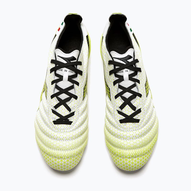 Чоловічі футбольні бутси Diadora Brasil Elite Tech GR ITA LPX білі/чорні/флуо жовті 13