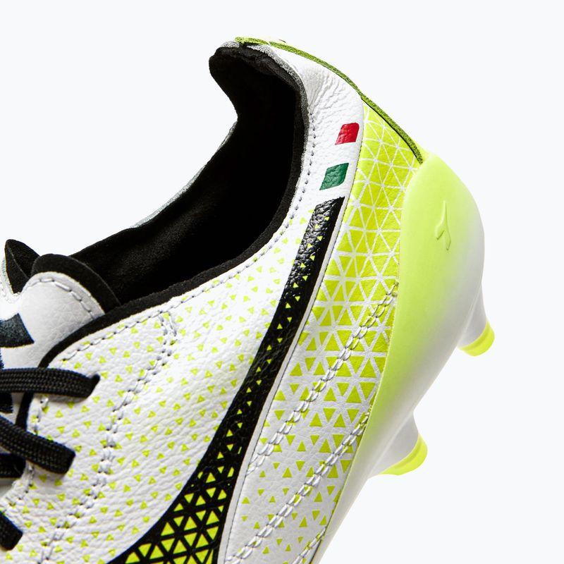 Чоловічі футбольні бутси Diadora Brasil Elite Tech GR ITA LPX білі/чорні/флуо жовті 16