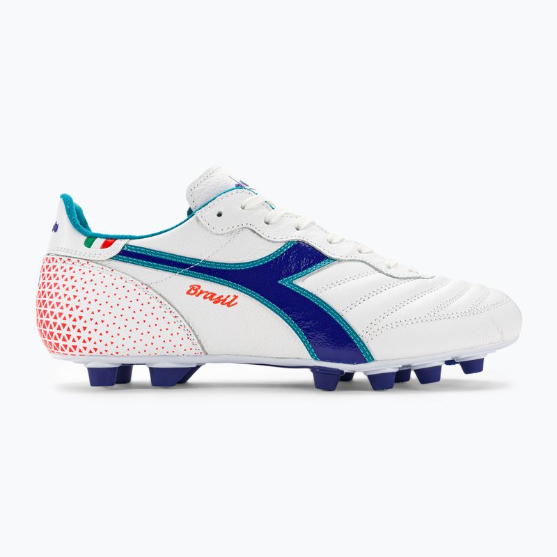 Чоловічі футбольні бутси Diadora Brasil Італія OG GR LT+ MDPU білий/синій 2