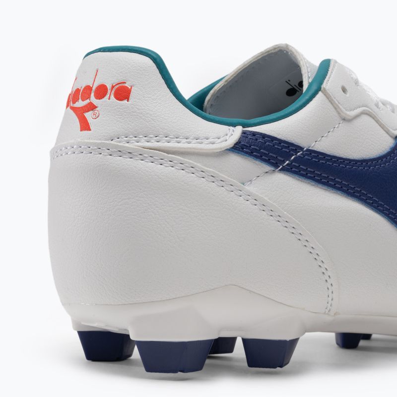Дитячі футбольні бутси Diadora Brasil 2 R LPU JR білі/сині 9