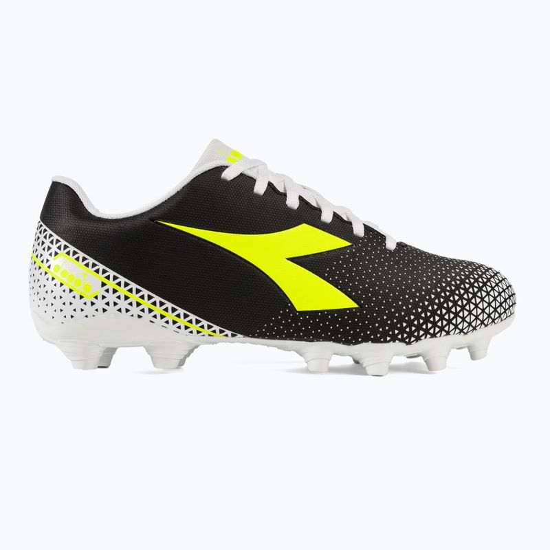 Чоловічі футбольні бутси Diadora Pichichi 6 MG14 чорно-жовті флуоресцентні/білі 2