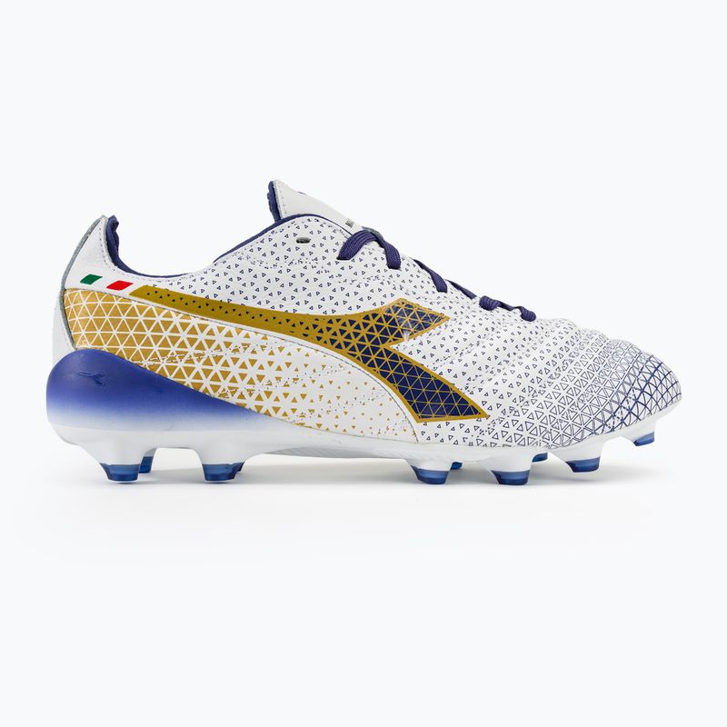 Чоловічі футбольні бутси Diadora Brasil Elite Tech GR ITA LPX білі/сині/золоті 2