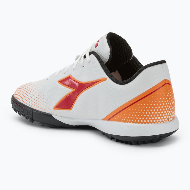 Кросівки футбольні чоловічі Diadora Pichichi 7 TFR white/chili pepper/russet orange 3