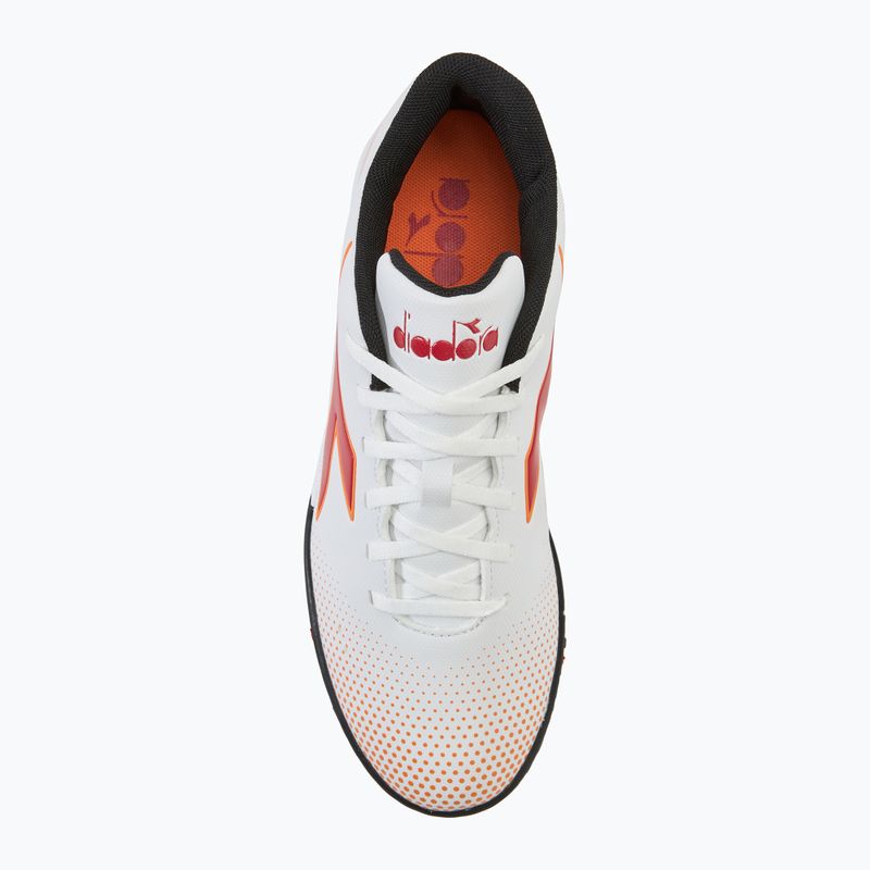 Кросівки футбольні чоловічі Diadora Pichichi 7 TFR white/chili pepper/russet orange 5